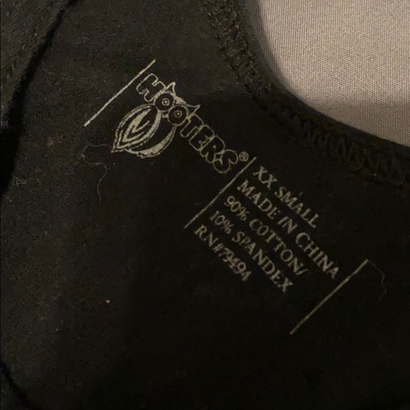 XXS Certified Hooters Black Shirts - Picture 5 of 6